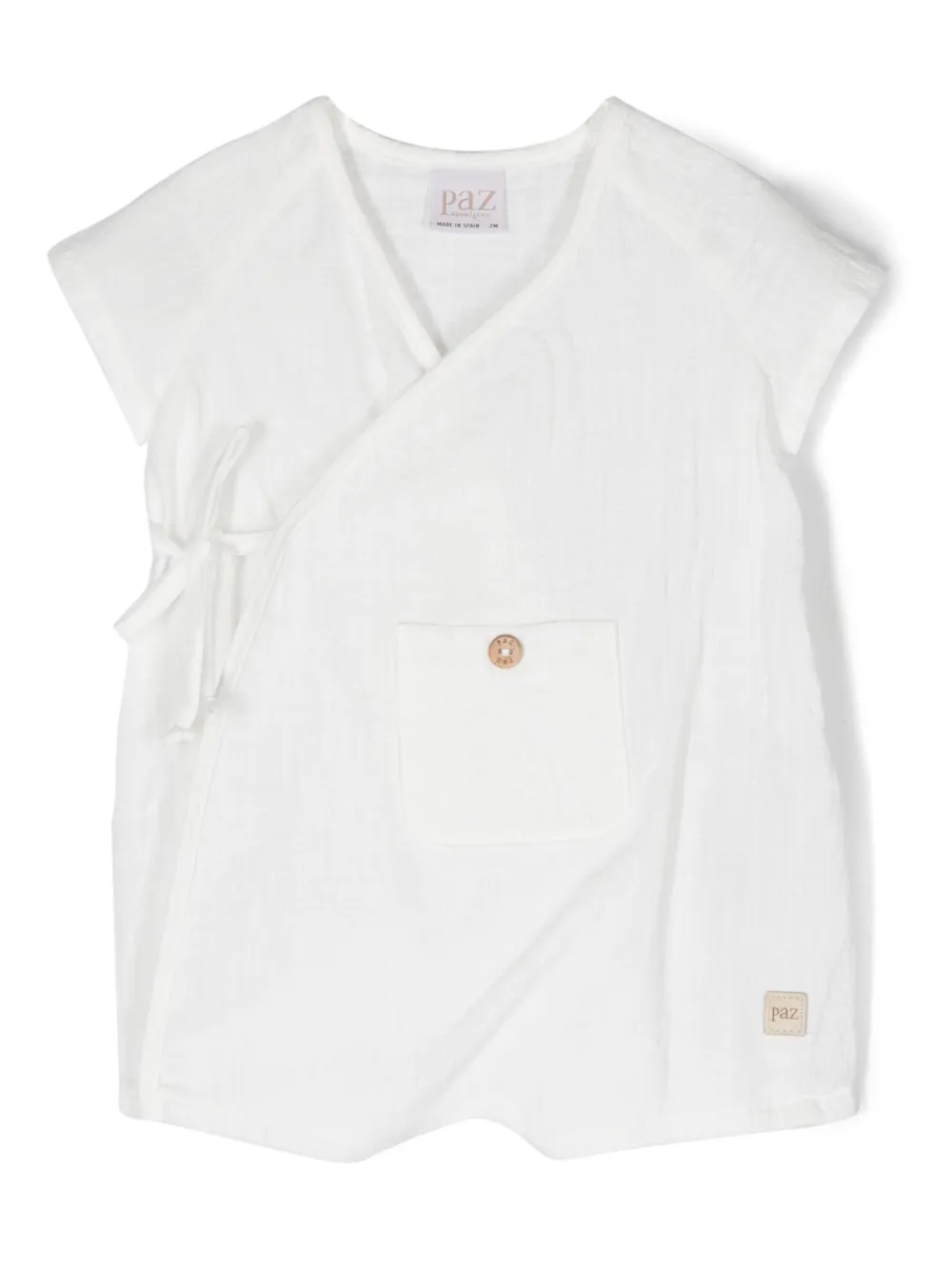 Paz Rodriguez Babies' Logo-patch Cotton Shorties In White