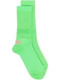 ERL logo-print socks - Green