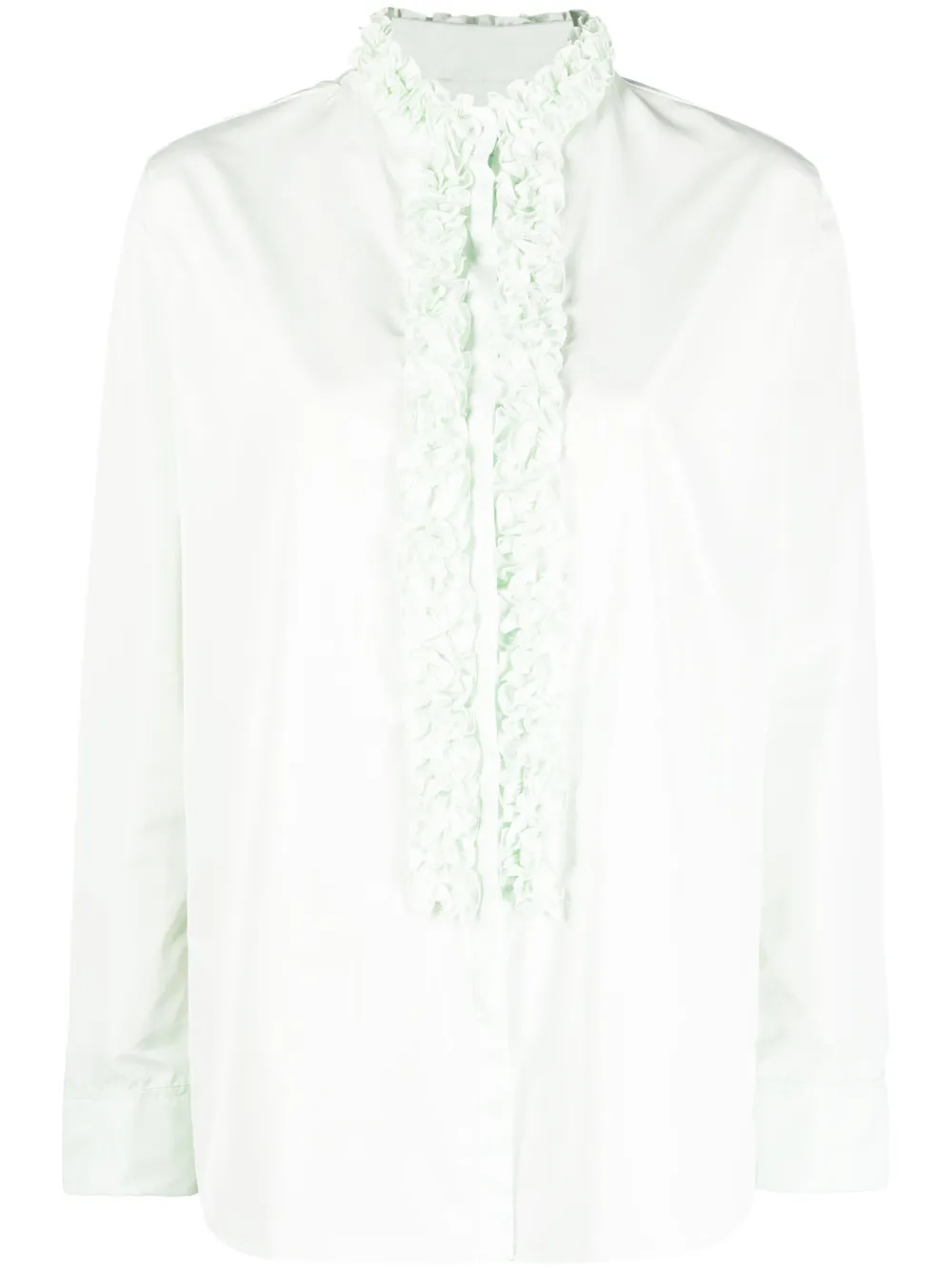 Jil Sander ruffle-detail blouse - Green