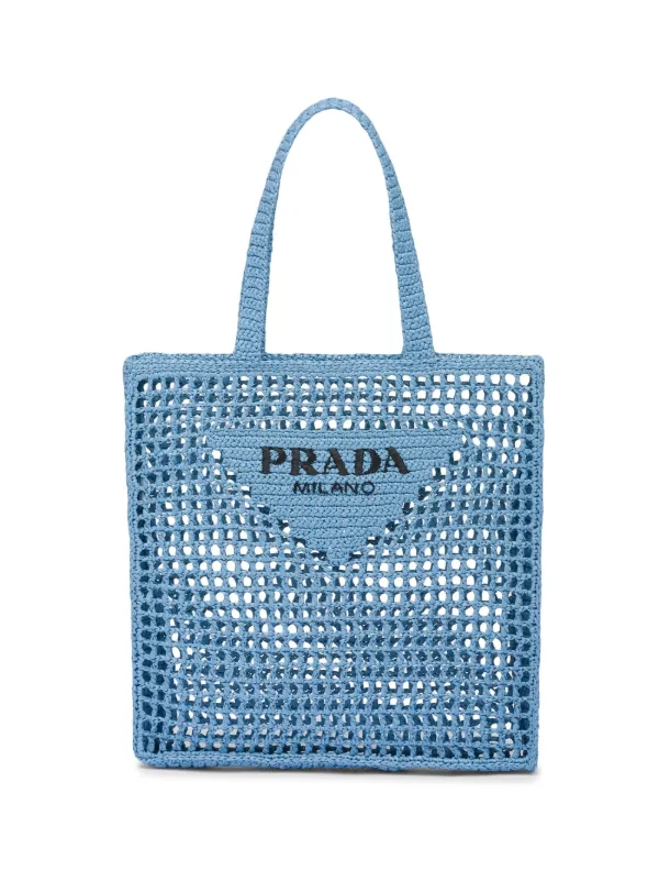 Prada ラフィア トートバッグ - Farfetch