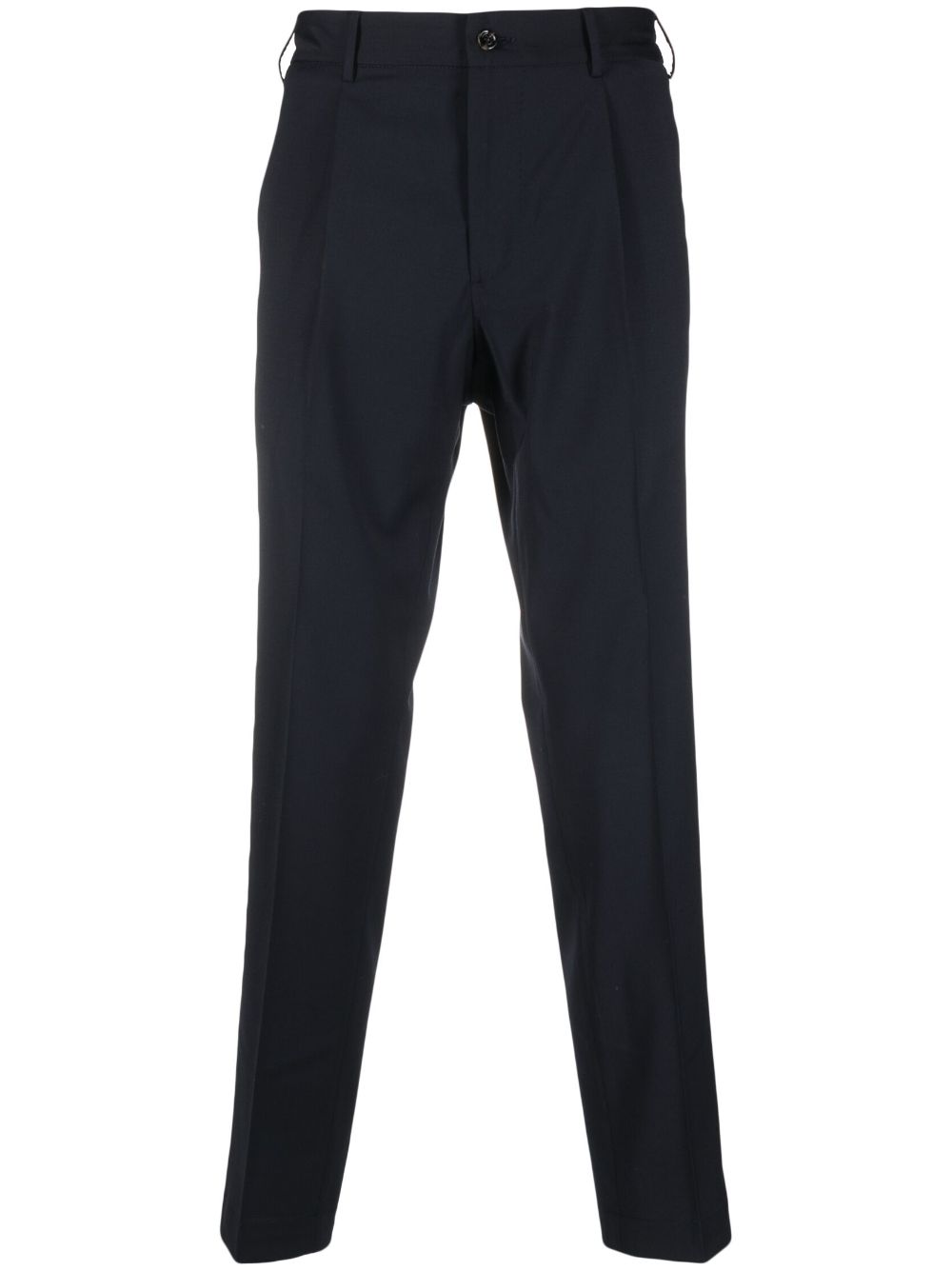 Dell'oglio Tapered-leg Tailored Trousers In Blue
