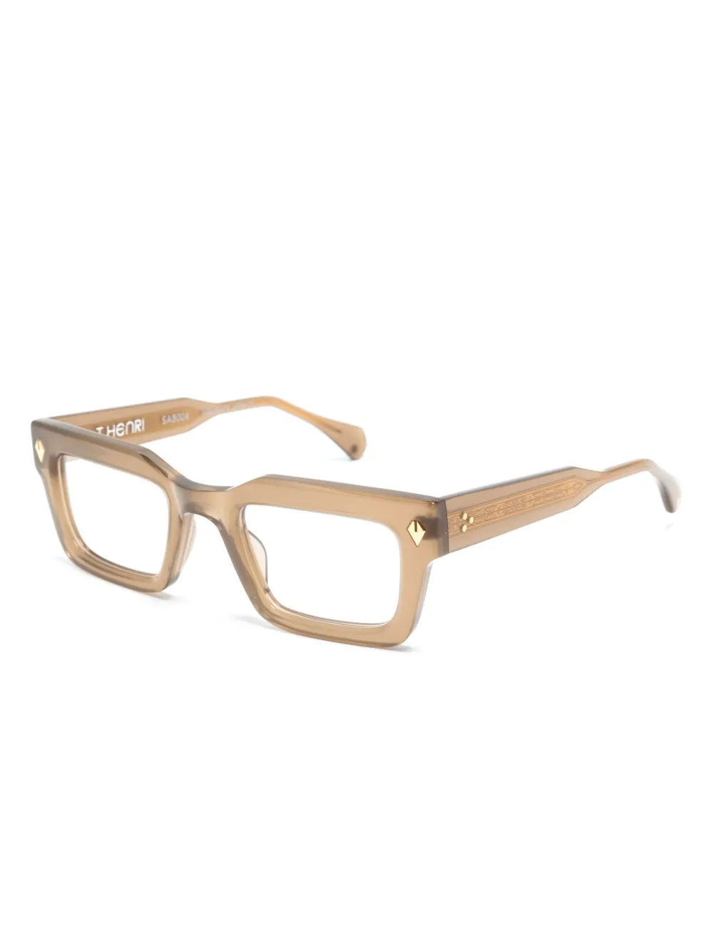 T Henri Eyewear Slantnose Rx square-frame glasses | Men | Image 2