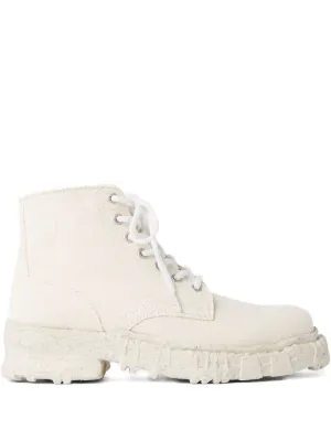 EGONlab. Spike Leather Boots | White | FARFETCH