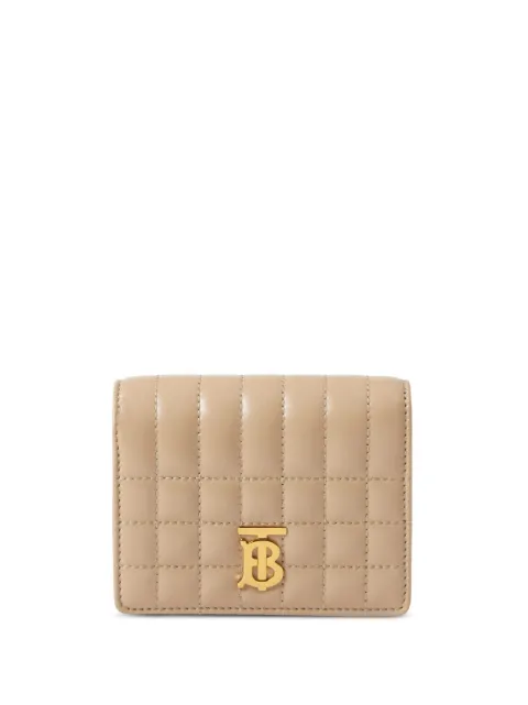 Burberry small quilted leather folding wallet
