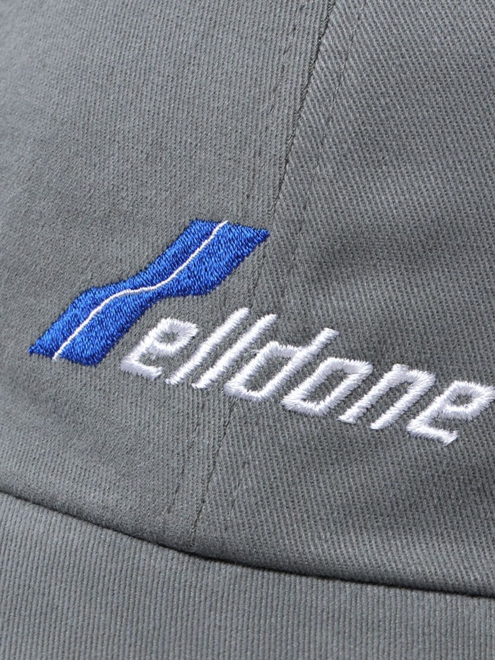 Shop We11 Done Logo-embroidered Baseball Cap In Grey