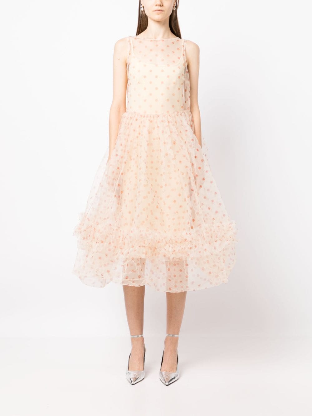 Molly Goddard Ruffled polka-dot Tulle Dress - Farfetch