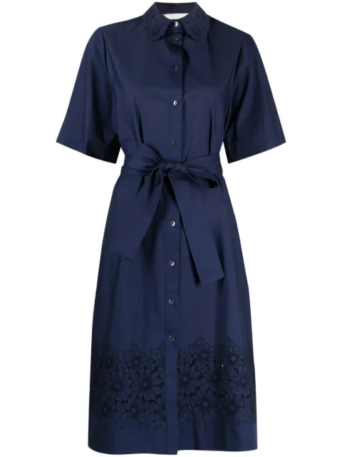 P.A.R.O.S.H. vestido camisero midi con cinturón