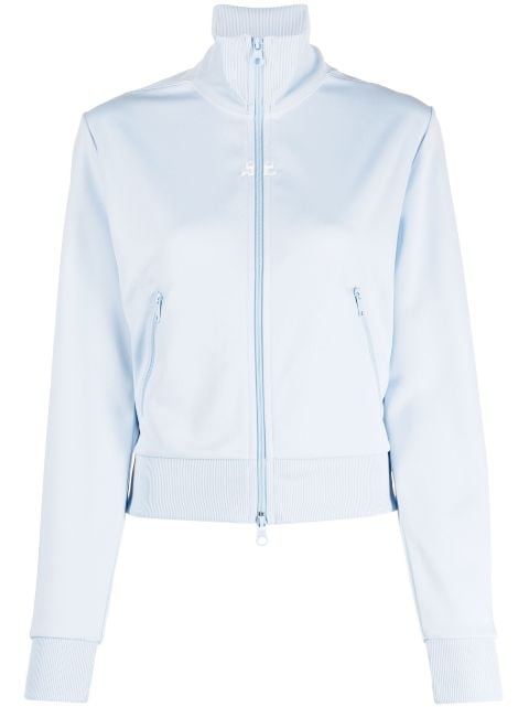 Courrèges stand-up-collar zip-up sweater