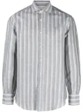 Brunello Cucinelli vertical-stripe long-sleeve shirt - Grey