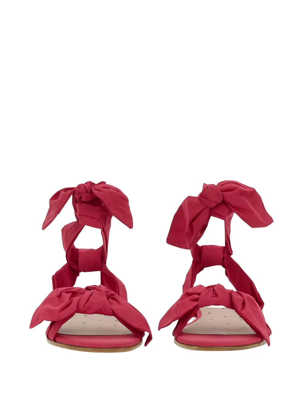 Redv Knotted Bow-detail Sandals In Red