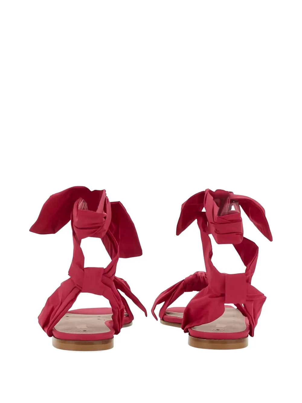Redv Knotted Bow-detail Sandals In Red