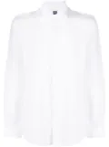 Fedeli button-up linen shirt - White