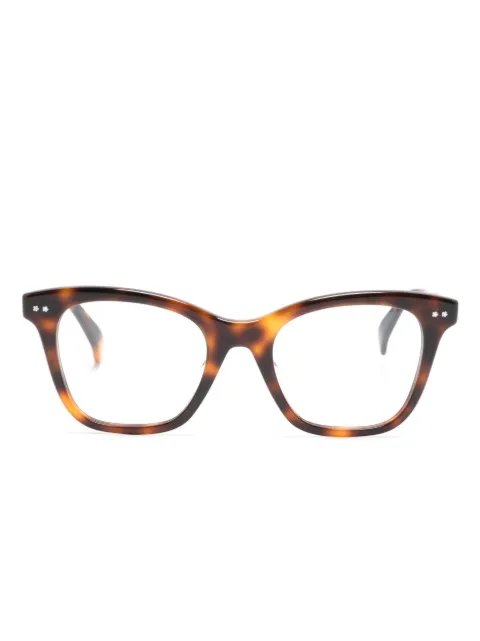 Kenzo lentes con armazón cuadrada estilo carey