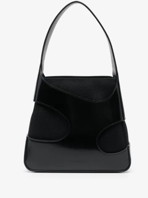 cut-out leather shoulder bag