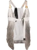 Boris Bidjan Saberi sliding-buckle fastening vest - Grey