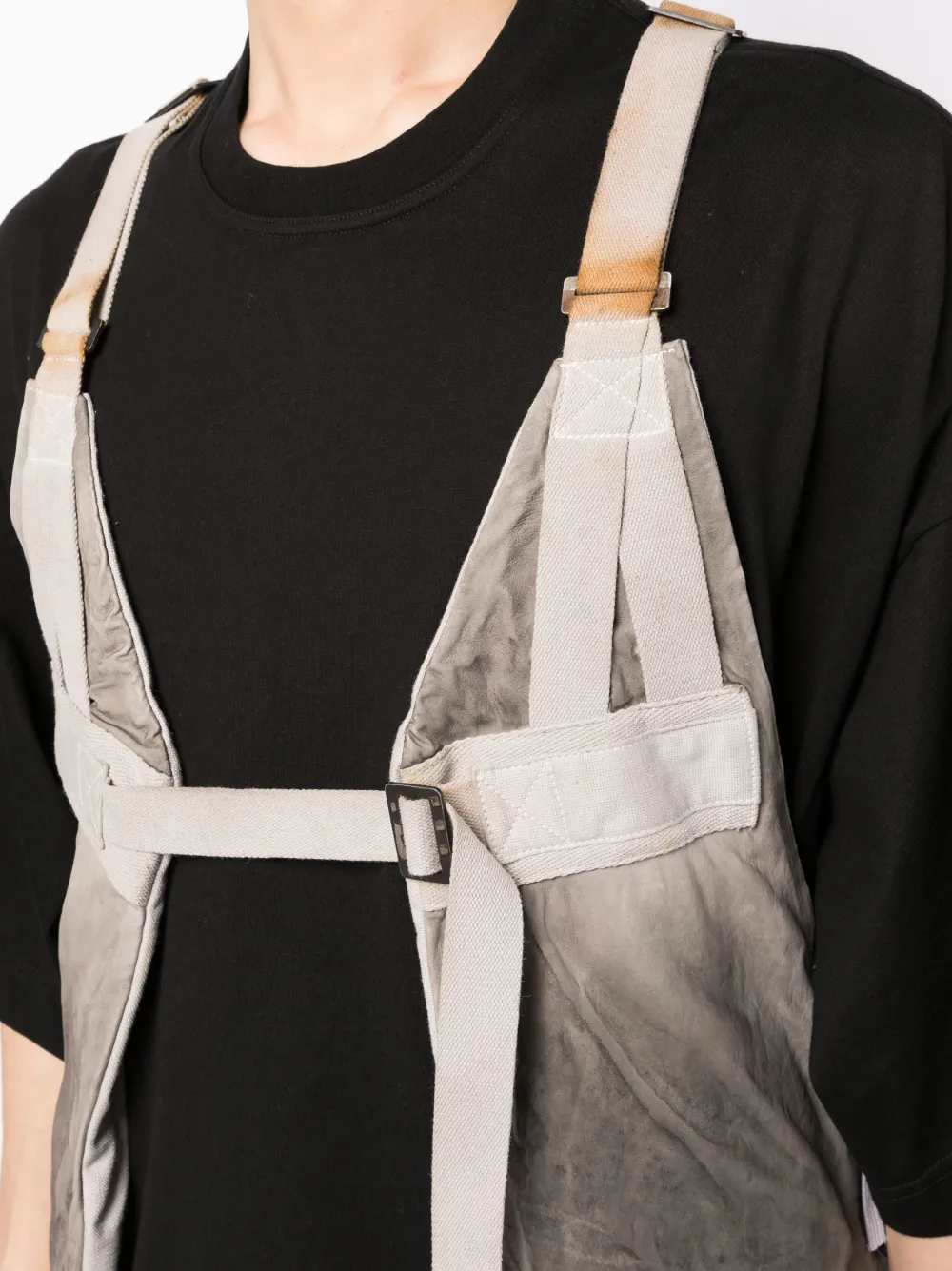Boris Bidjan Saberi Sliding-buckle Fastening Vest In Grey