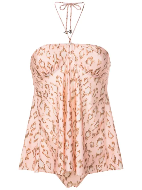 Adriana Degreas Conjunto de biquíni stretch com estampa