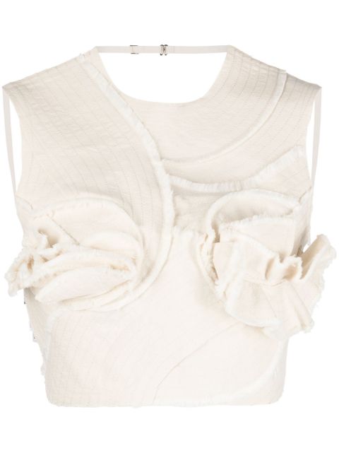 Jacquemus Le haut Artichaut crop top