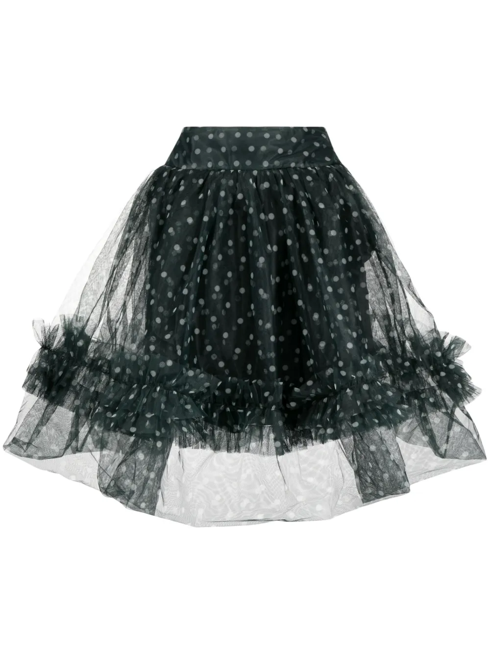 Shop Molly Goddard Bonnie Tulle Midi Skirt In Green