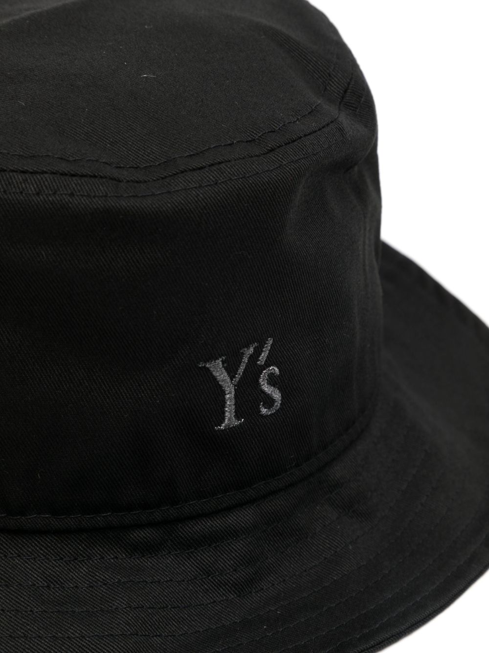 Y's Vissershoed met geborduurd logo - Zwart