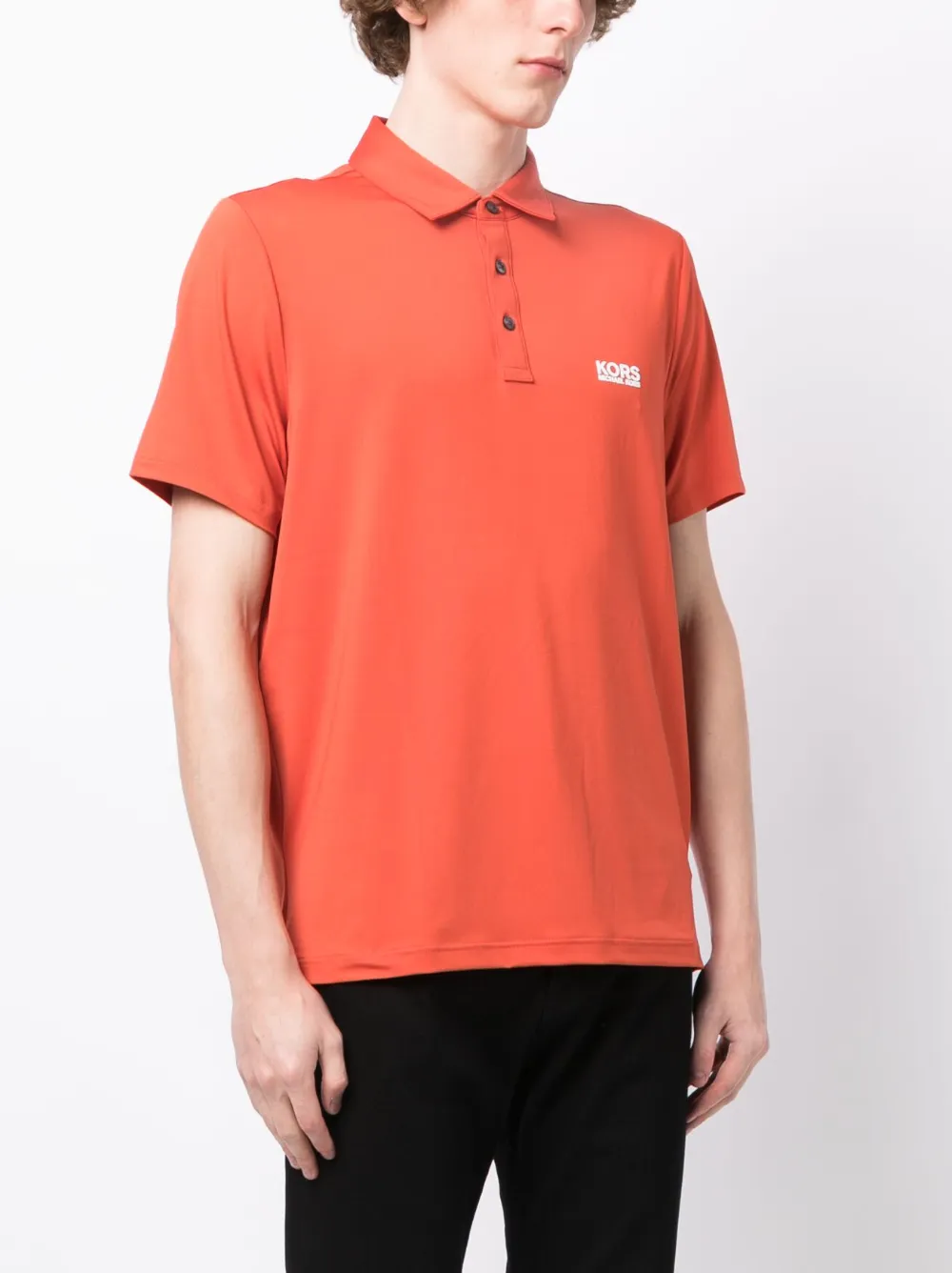 michael kors polo mens orange