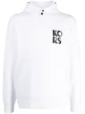 Michael Kors Transistor logo-print hoodie - White