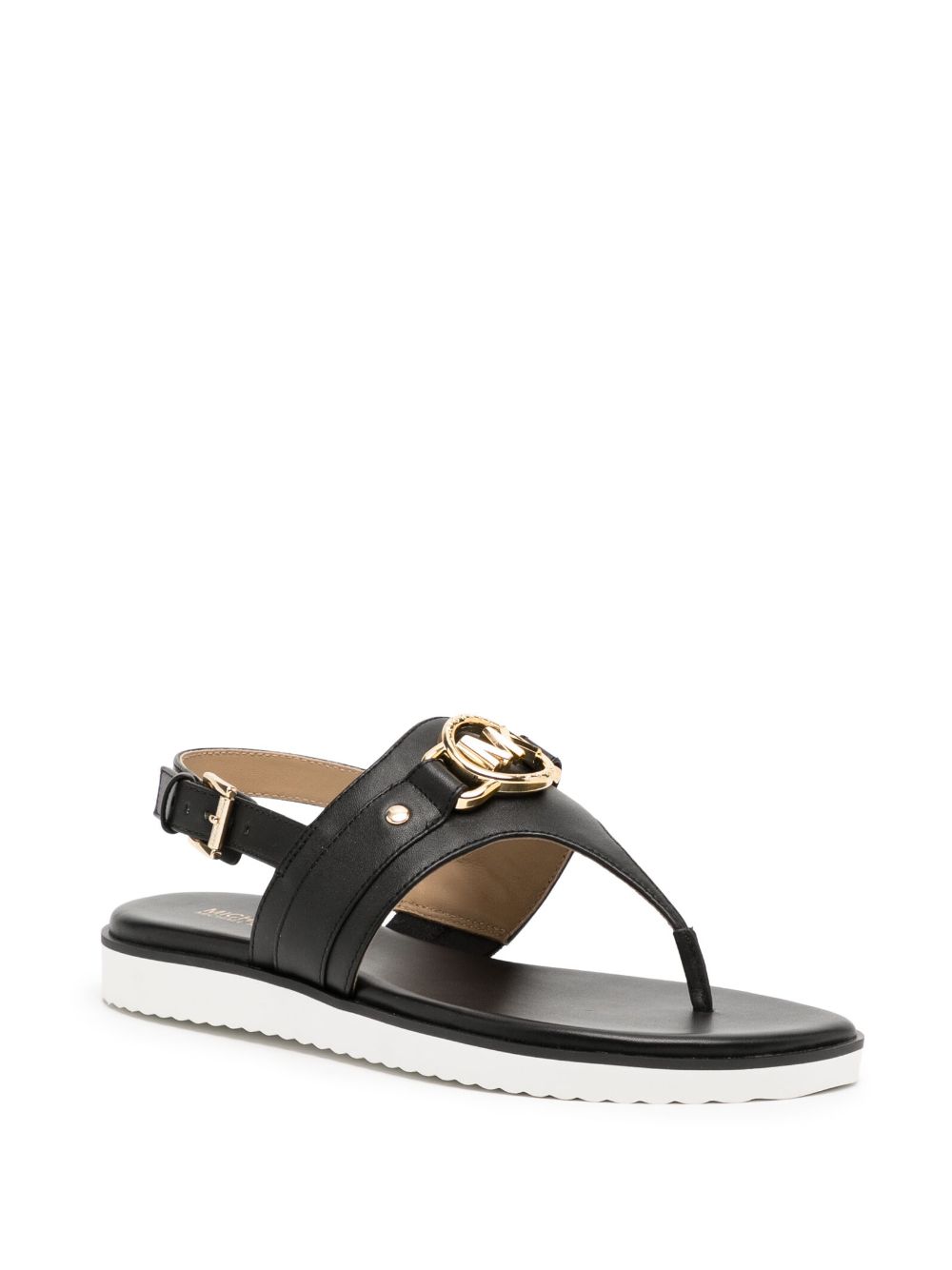 Michael Kors Pipe Thong leren sandalen - Zwart