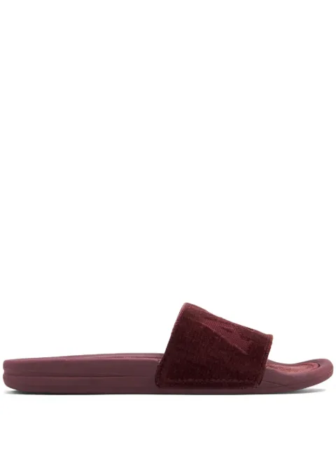 APL: ATHLETIC PROPULSION LABS debossed-logo velvet slides