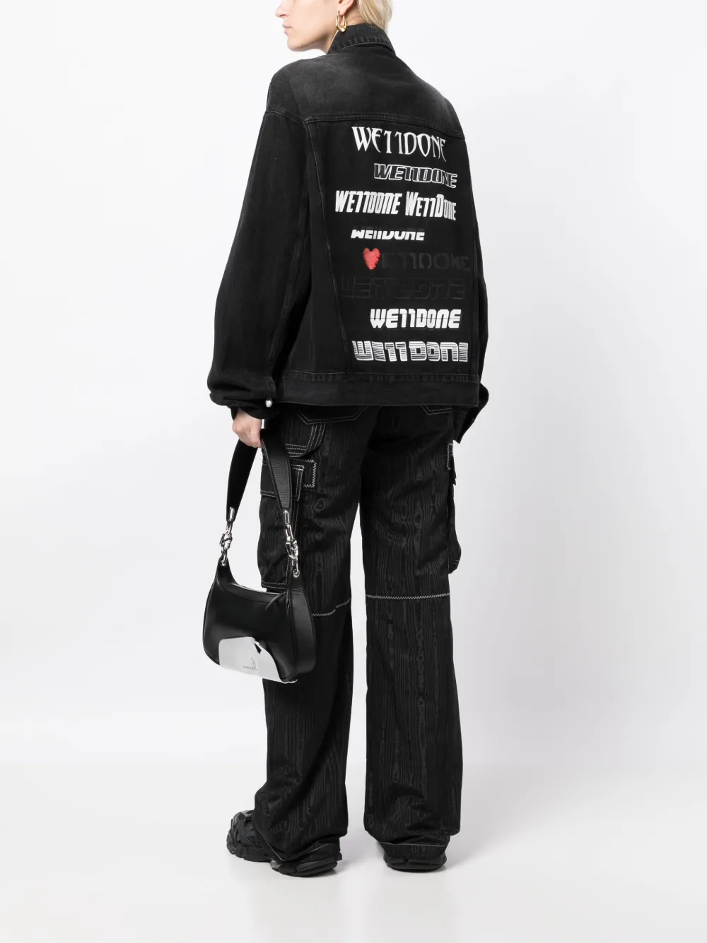 We11done Denim jack - Zwart