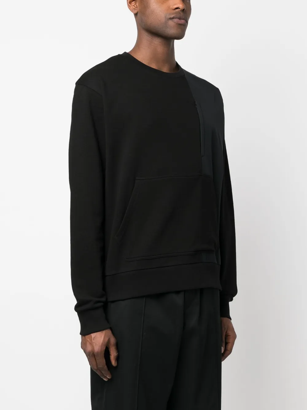 Herno Panelled-design Sweatshirt In Schwarz