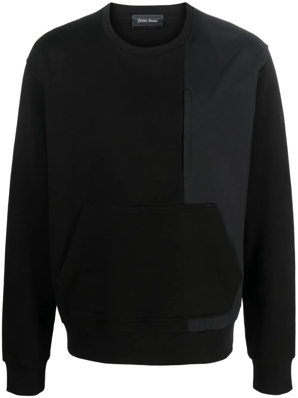 Herno panelled-design sweatshirt - Black