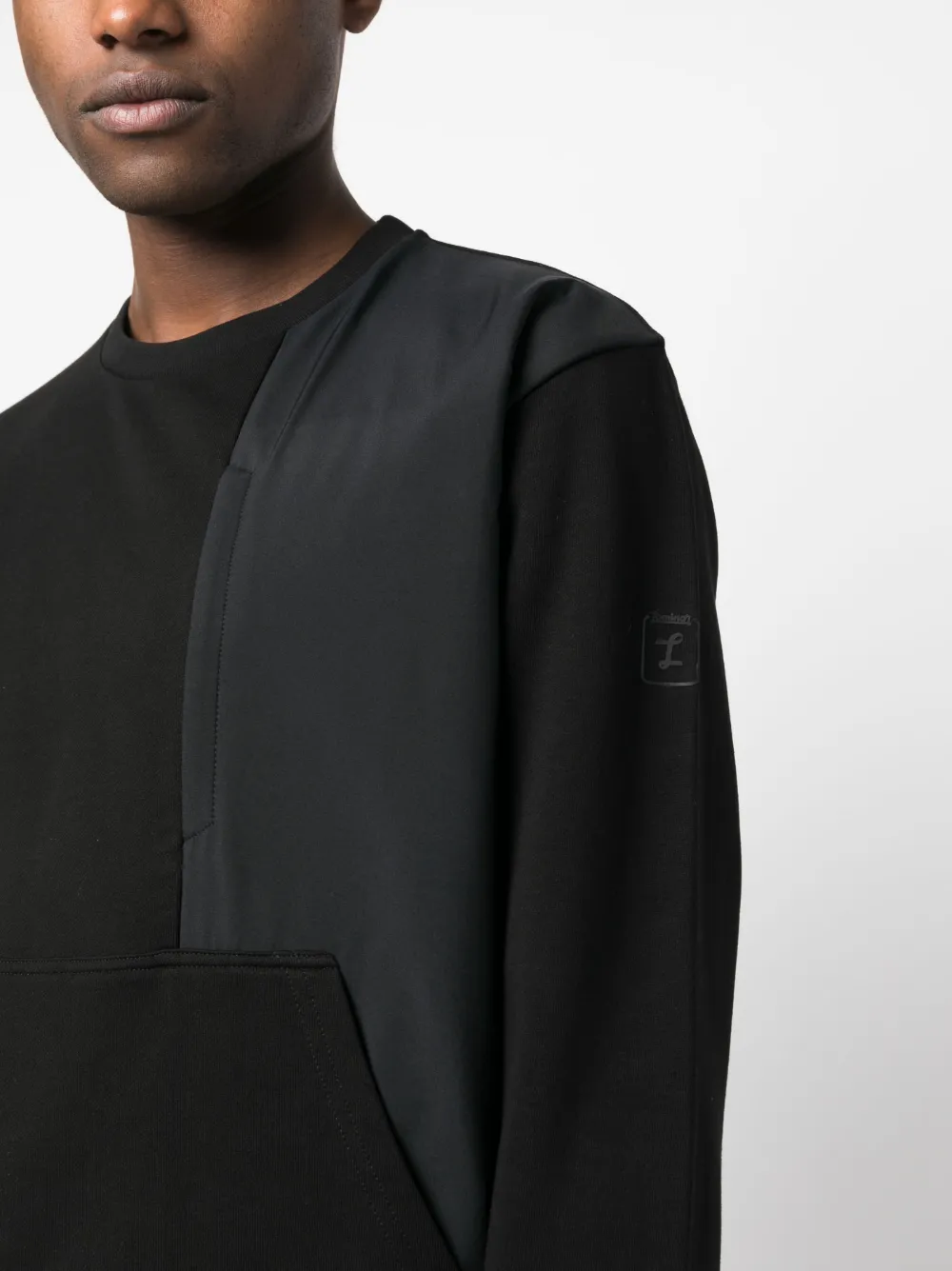 Herno Panelled-design Sweatshirt In Schwarz