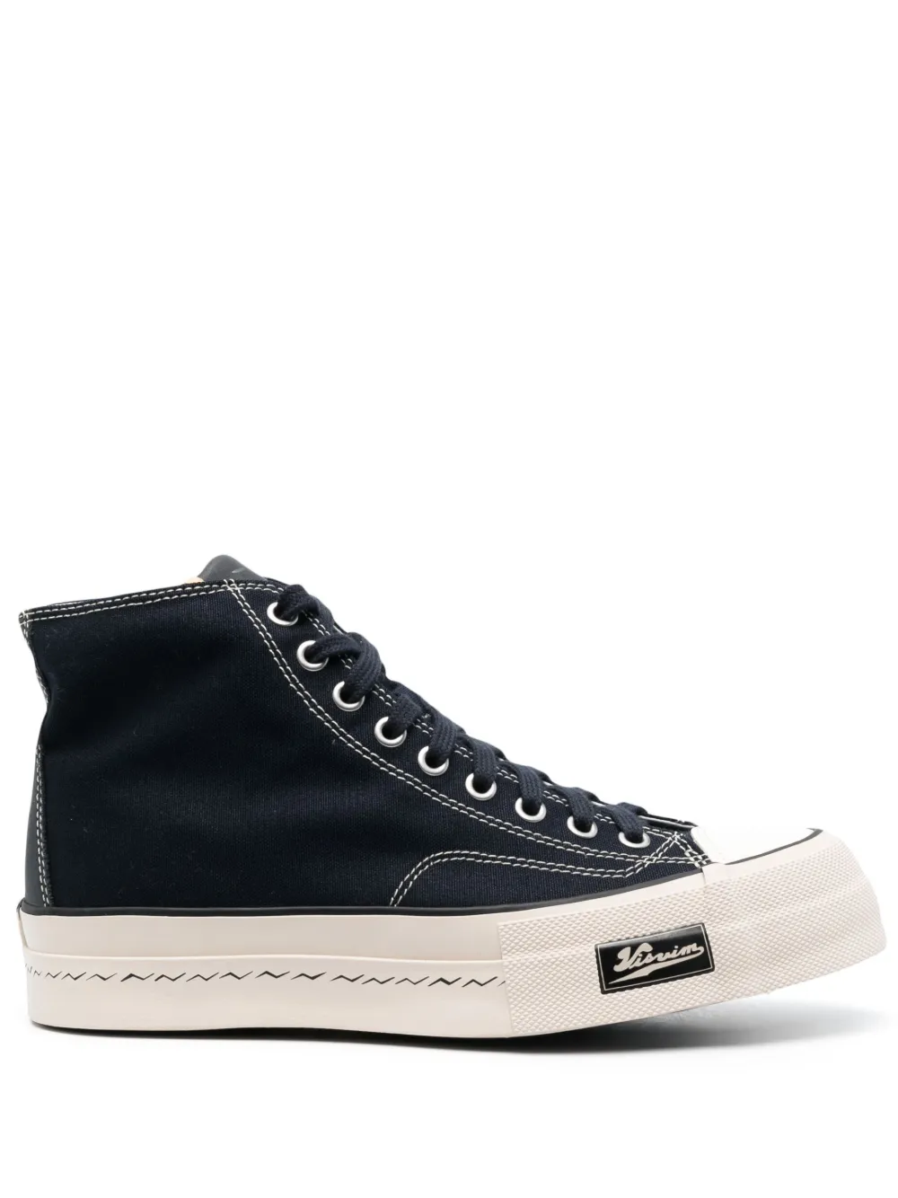 Visvim Skagway Canvas High-top Sneakers In Blau