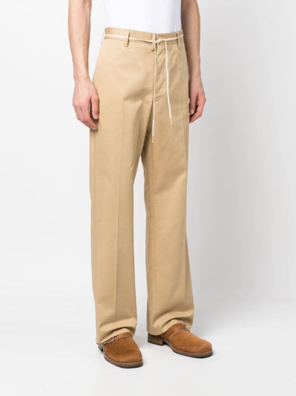 直送商品 ワークパンツ/カーゴパンツ Marni Pants Wide Gabardine Wool ...