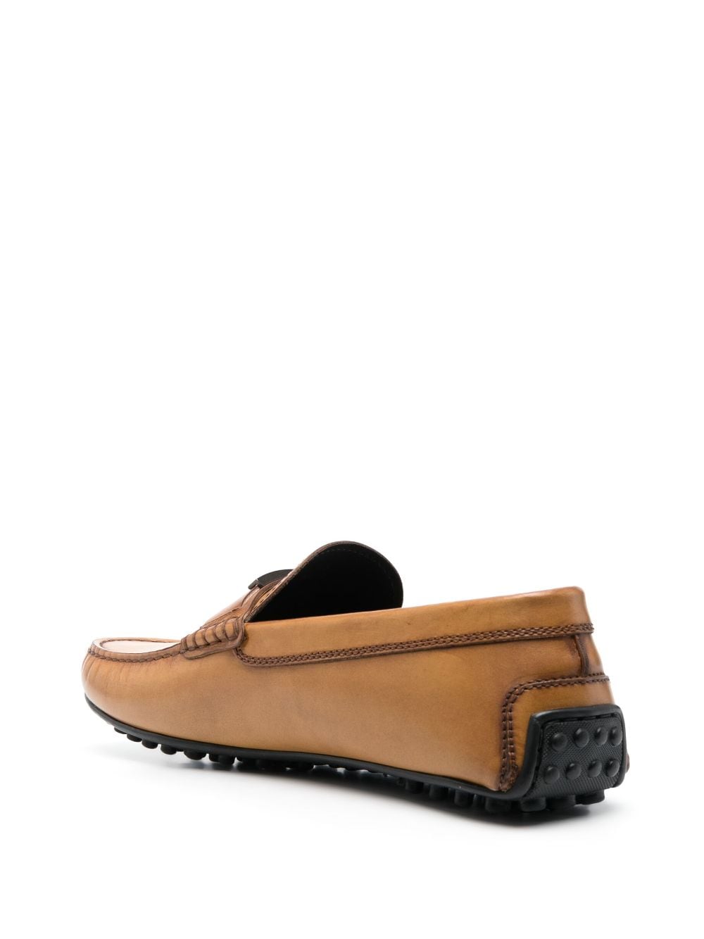 Shop Tod's City Gommino Driving Shoes In Braun