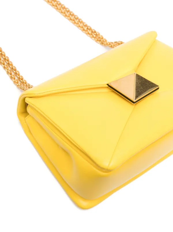 Valentino Garavani One Stud Leather Crossbody Bag | Yellow Valentino Garavani One Stud Leather Crossbody Bag | Yellow