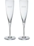 Supreme x Baccarat Dom Pérignon champagne flute glasses (set of two) - White