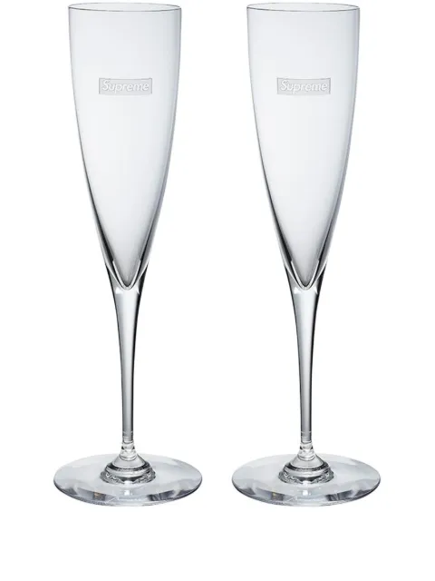 Supreme x Baccarat Dom Pérignon champagne flute glasses (set of two)