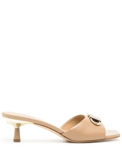 Michael Kors Amal logo plaque 50mm mules