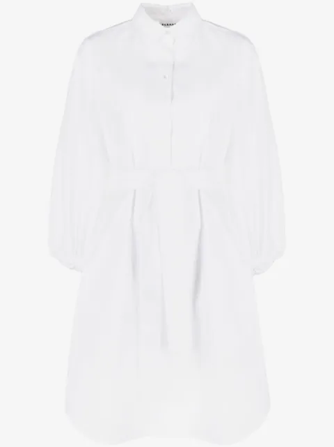 P.A.R.O.S.H. belted long-sleeve shirt dress