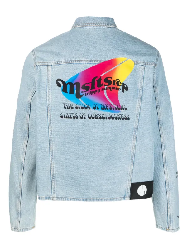 balenciaga rainbow flag denim jacket