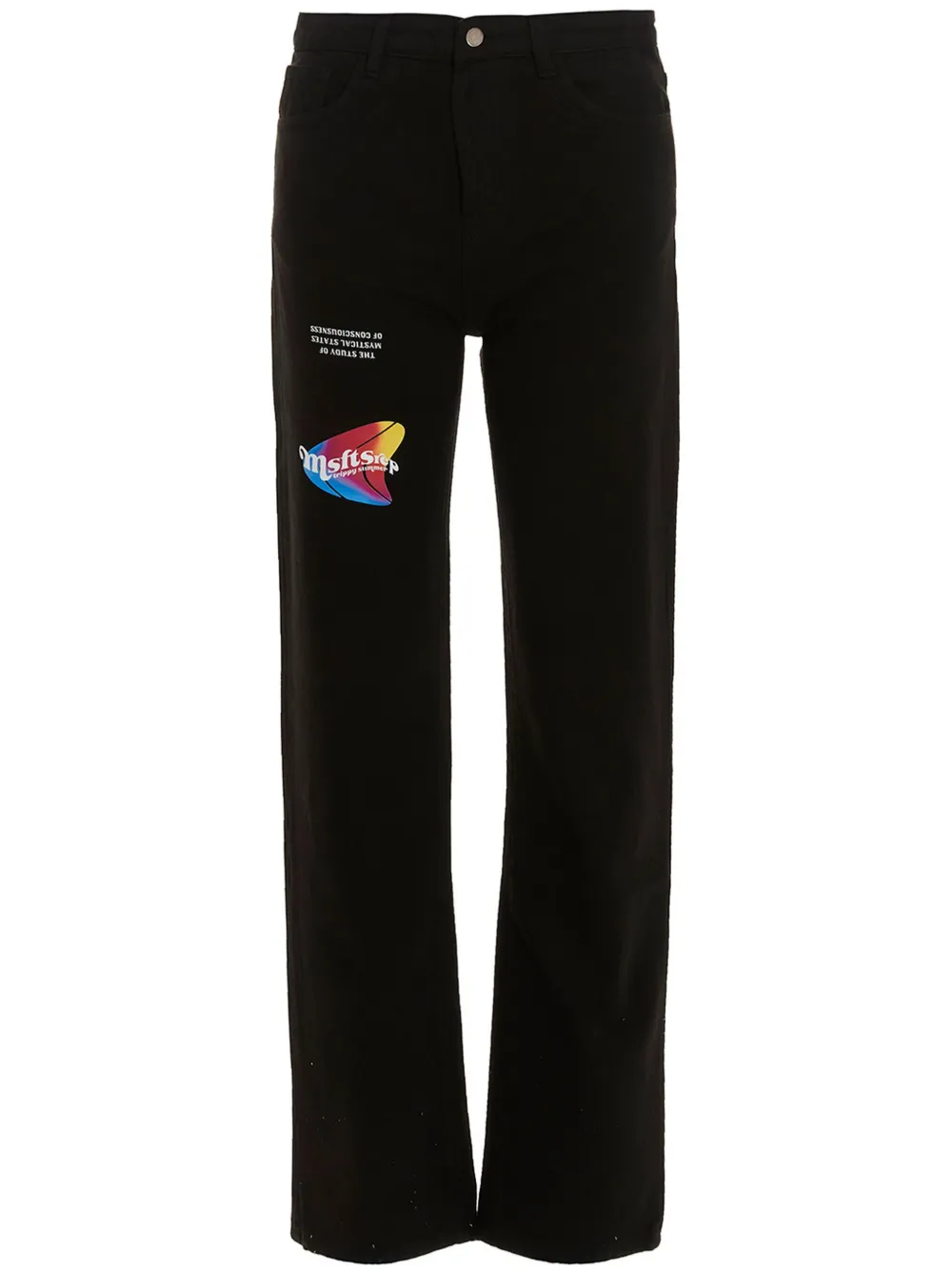 MSFTSrep logo-print jeans | Black | Image 1