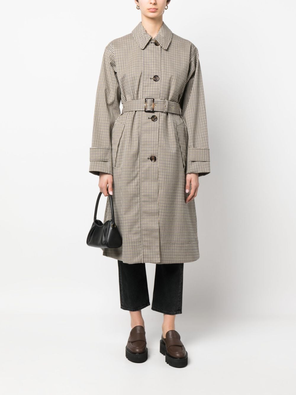 Barbour Somerland Check-pattern Trench Coat In Green | ModeSens