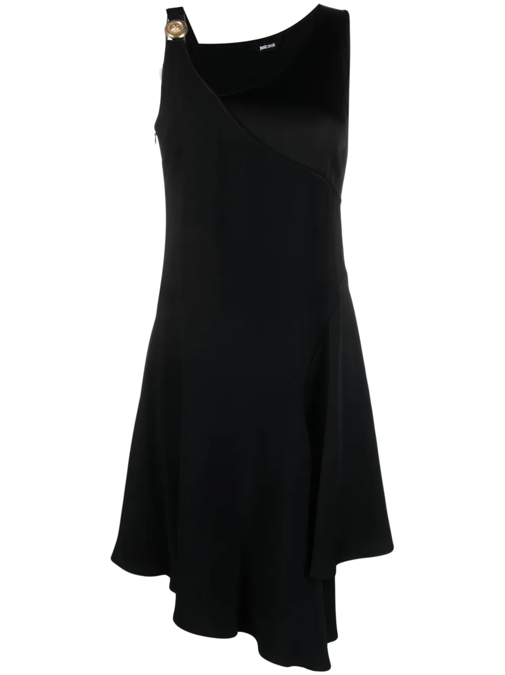 Just Cavalli asymmetric hem dress - Black