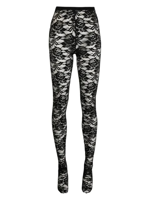 We11done lace-pattern slim tights