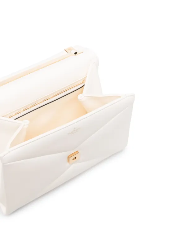 Valentino Garavani One Stud Leather Tote Bag | White | FARFETCH