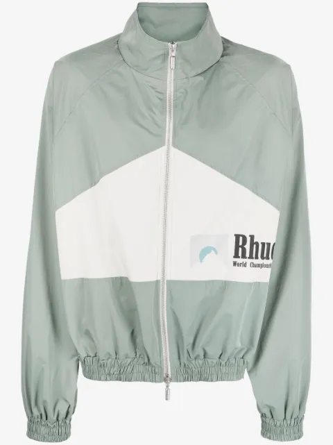 RHUDE World Championship logo-print bomber jacket
