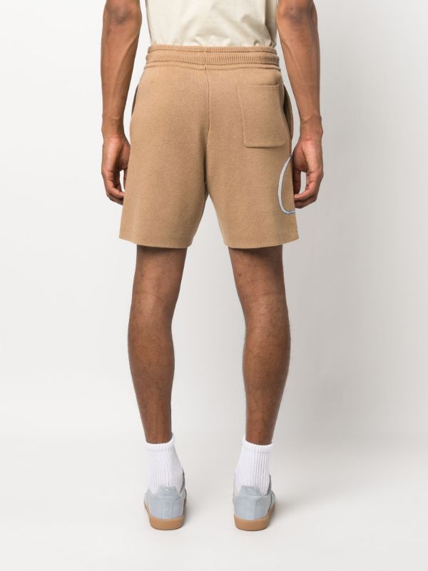 RHUDE intarsia-logo Knitted Shorts - Farfetch