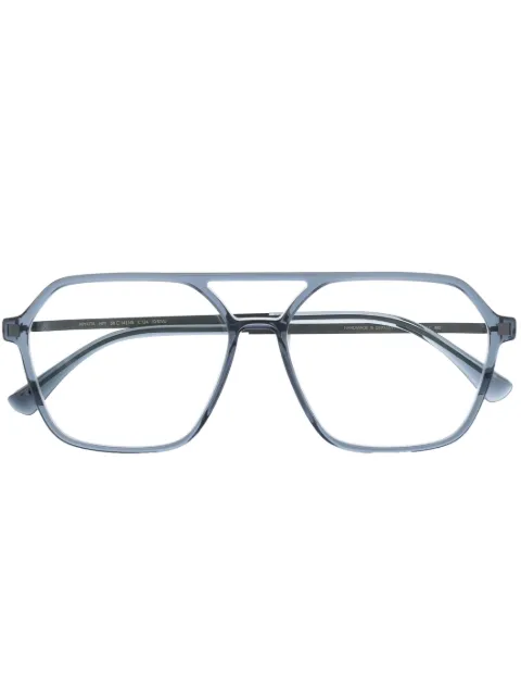 Mykita lentes con armazón estilo piloto transparente