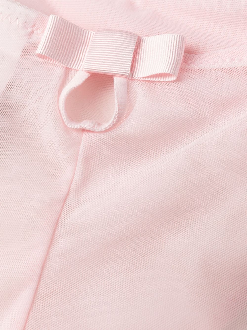 Shop Chantal Thomass Bow-detail Sheer Briefs In Pink